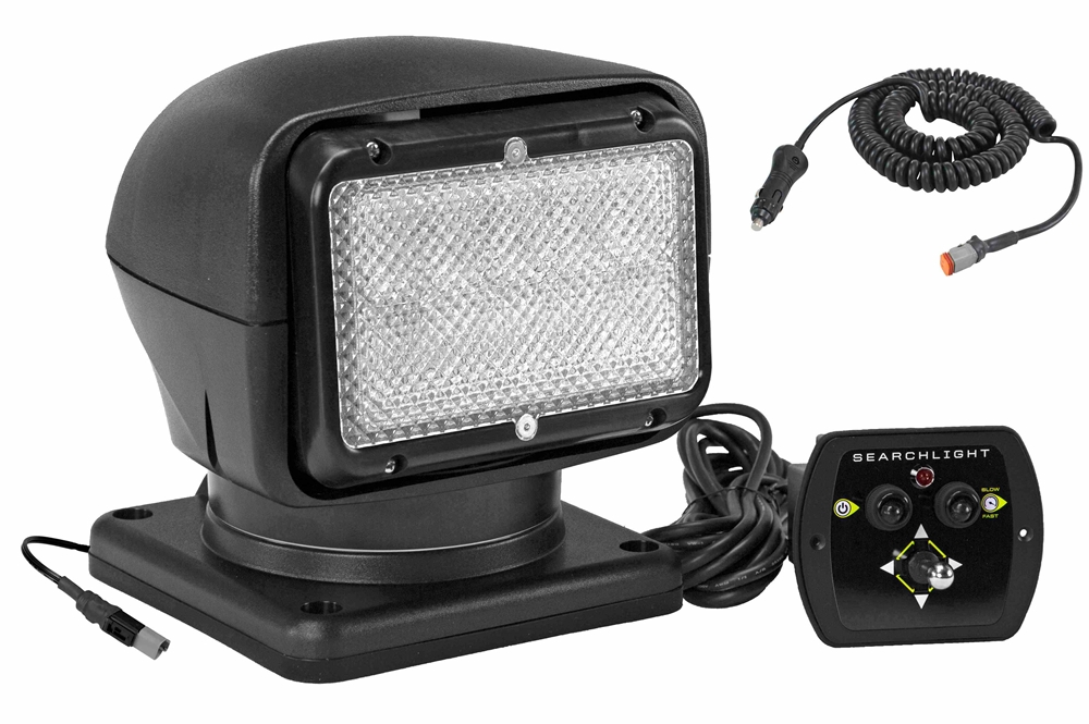 Larson Electronics - Remote Control LED Spotlight - 12-24V DC, 5000 ...