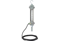 Explosion Proof 15 Watt Fluorescent Aluminum Drop Light - C1D1 - 160' Cord - 220V 50Hz - Schuko Plug