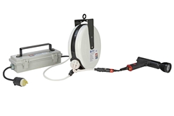 10 Watt Handheld LED Pistol Grip Light on 30' Cord Reel - 120/277V - High Intensity LED Spot Light