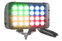 72 Watt Colored LED Light - 24 LED - 4320 lumens - 4 Colors - Surface Mount - Extreme Environment