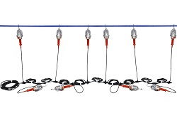 Explosion Proof LED String Lights - 10 Drop Lights - Class 1 Division 1 & Class 2 Division 1 - 12/3