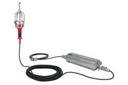 Explosion Proof Drop Light (Hand Lamp) with C1D1 Inline Transformer - 25' Cord - 120VAC to 24V - EXP