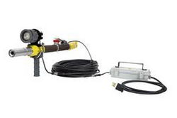 18 Watt Work Area LED Blasting Light w/ Handle - High Output LED Blast Gun Light -Inline Transformer