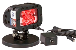 12W Infrared Dimmable LED Light Emitter - Extreme Environment - Magnetic Base - 90'L X 70'W Beam