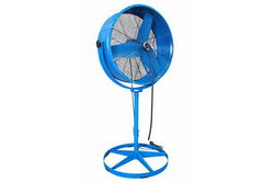Portable Evaporative Air Mister Cooler - 8723 CFM - Water Mist Cooler - 30" OD - Pedestal Stand