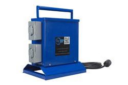 5 KVA Portable Power Distribution, 240V-120V 1PH, (6) 5-20R Duplex, 150' Line-In w/ L6-20P