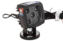 25W Red LED Spotlight w/ Magnet Mount Base - 2250 Lumens - Extremely Durable - IP67 - 12-24V DC