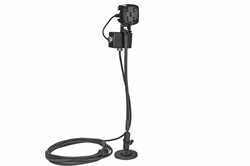 25W LED Blue Work Light w/ Goose Neck Double Ball Joint Magnetic Mount - 2250 Lumens - 120-240V AC