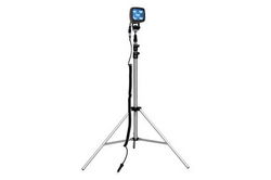 25W Blue LED Spotlight - 3.5-10' Aluminum Tripod - 2250 Lumens - IP67 - 9-60VDC - 16' Cord w/ Plug