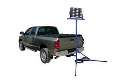 480W Trailer Hitch Mount LED Flood Lighting System  - 8-12' Tower - 60,000 Lumens - Low Voltage