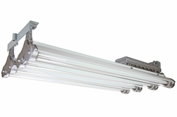 160W Integrated Explosion Proof C1D2 LED Light - Lamps Operate On Dual Circuits - 4' 4-Lamp