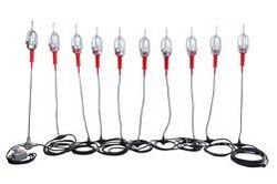 *RENTAL* Explosion Proof LED String Lights - 10 lights - Daisy Chain End-2-End Connection - 100ft