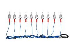Explosion Proof LED String Lights - 10 Lights - C1D1&2 and C2D1&2 - 75' Input Whip