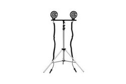 50W Dual LED Work Light w/ Adjustable Tripod Mount - Dual Power Cords - 5500 Lumens - 3.5' to 10'