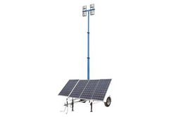 1.06 kW Solar Light Tower - 30' Light Tower - 7.5' Trailer - (4) 60W LED Lamps - (4) 250aH Batteries