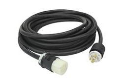 100' 8/5 Type W Extension Cord - (1) 5-Pin Milspec Plug - Duplex GFCI - 40 Amp - Navy Marine Rated