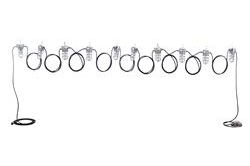 200ft Hazardous Location LED String Lights - 10 Lamps - Non-Metallic - Chemical Resistant - CID2