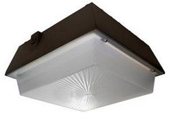 45 Watt Low Profile LED Canopy Light - Replaces 175 Watt MH Fixtures - 347/480V AC - IP65 Rated