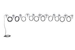 320' C1D2 Hazloc LED String Lights - 11 Lamps - Chemical Resistant - 12/3 SOOW