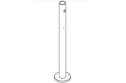 Steel Retaining Pin for Light Masts - Compatible With Any Mast With a 13" x 15" Mounting Base