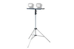 Aluminum Tripod w/ Steel Mounting Plate - 3.5' to 10' - Compatible with Magnetic Spotlights
