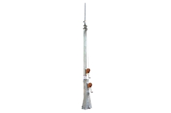 Mobile Communication Tower - 12-20' - Antenna Mount Pole - 2" OD - Stationary/Mountable