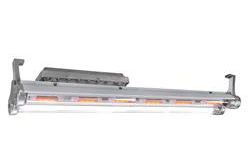 Explosion Proof LED Lighting - Visible/Red Combination - 4ft 2-Lamp - Class 1, Div. 1 - Blackout