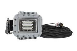 70W Explosion Proof Low Profile LED Light Fixture - 6000 Lumens - C1D1&2 - 20' 16/3 Cord - EXP Plug