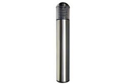 15W Round Dome Top LED Bollard Light - 120/277V AC - Vandal Resistant - Stainless Steel Construction