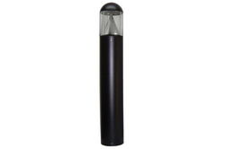 15W Round Dome Top LED Bollard Light - 120/277V AC - Cone Reflector - Wet Location Approved