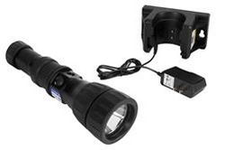 7W Explosion Proof UV LED Flashlight - C1D1, C2D1 - 365nm UV/200lm White - Battery Rechargeable