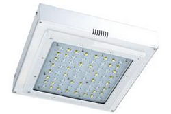 204 Watt Low Profile LED Canopy Light - Replaces 250 Watt Metal Halide Fixtures - 120-277V AC - IP65