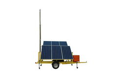 1.5KW Solar Power Generator w/ Pneumatic Tower Mast - (6) 256W Solar Panels - Trailer Mounted