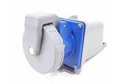 60-amp 360R9W Receptacle - 250V AC 3PH - 3P4W - Non-metallic Back Box - IP67