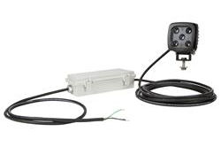 25W Green LED Warning Spotlight - 2250 Lumens - 120-240V AC - Green Safety Light - IP67