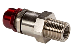 Explosion Proof Cable Gland - 1/2" NPT - Nickel Plated Brass - ATEX Rated, N4X - 0.39-0.63" Cable OD