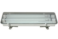 110W Hazardous Location Light Emergency Backup Fixture, Non-Metallic, (2) 2' Biaxial Compact Fluorescent Lamps, 3 Hour Battery Runtime, Corrosion Resistant, Marine Application, C1D2/C2D2