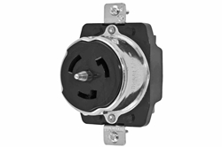 California Standard CS8369, Twist-Lock 50-Amp Female Receptacle, 250V Delta 3PH 3P4W, IP20