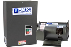 Rotary Phase Converter for 50HP Hard Loads, 240V 1PH to 3PH, 131 Amps Output, 100HP Idler, NEMA 1