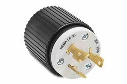 NEMA L6-30 Twist Lock Plug - IP20 - 30 Amp - 250V - 2-Pole, 3-Wire