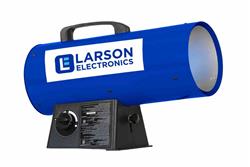 Adjustable Forced Air Heater - 120V - Propane - 300 CFM, Up to 60K BTUs - 10' Hose/Regulator - Blue