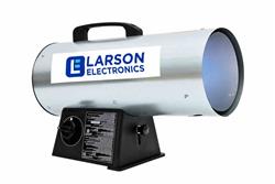 Forced Air Heater - 120V - Propane - 300 CFM, 40000 BTUs - 10' Hose/Regulator - Metallic