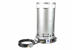 Adjustable Propane Convection Heater - 80,000 BTUs - 360° Radius - No Electricity Needed - Steel