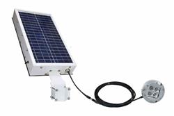 12W Solar Powered Underwater LED Light - 800 Lumens - 15 Hrs+ Runtime - Waterproof