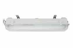 28W Hazardous Location Light Emergency Backup Fixture, Non-Metallic, 2 LED Lamps, Stainless Steel Latches, Corrosion Resistant, Marine Application, C1D2/C2D2