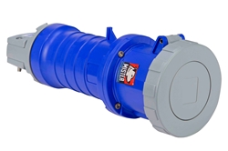 IEC 60309 Waterproof Connector, 60 Amps 3P+E, 250V 3PH 3P4W, Pin & Sleeve, IP67