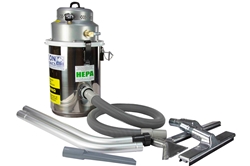 Explosion Proof Pneumatic Vacuum - 2 Gal Tank - Wet/Dry HEPA Vacuum - Spark-free Motor - 8Ft Vacuum Hose