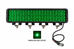 LED Emitter - 80 Green LEDs - 20 x 4 LED Array - 14,400 Lumen - 1750'L x 300'W Beam - Extreme Environment