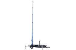 *RENT* 50 Foot Telescoping Megatower™ - 15-50' Fold Over Five Stage Light Tower - 16' Trailer - Rotates 360°