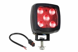 12V Forklift Safety Warning Light - High Brightness 6000K LED, Red, Aluminum Alloy Housing, Durable & Easy To Install